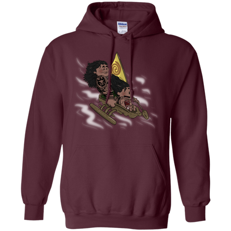 Sweatshirts Maroon / S Cross to The Ocean Pullover Hoodie