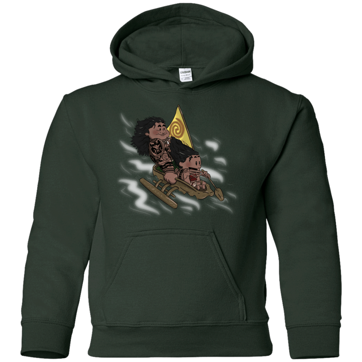 Sweatshirts Forest Green / YS Cross to The Ocean Youth Hoodie