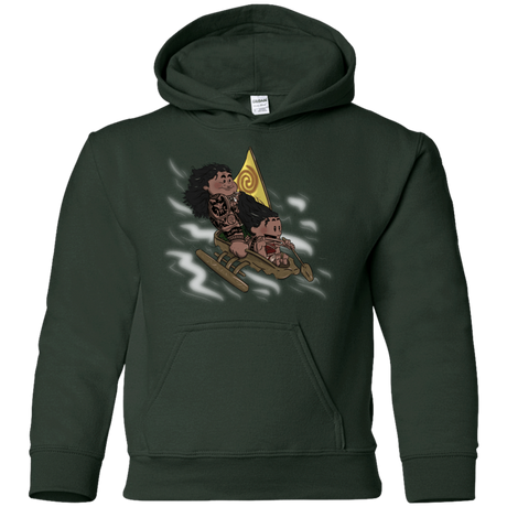 Sweatshirts Forest Green / YS Cross to The Ocean Youth Hoodie