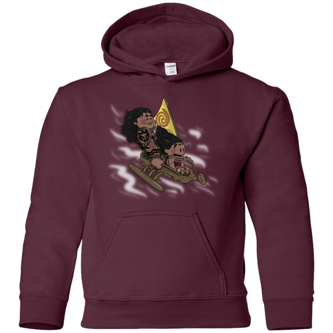 Sweatshirts Maroon / YS Cross to The Ocean Youth Hoodie