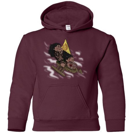 Sweatshirts Maroon / YS Cross to The Ocean Youth Hoodie