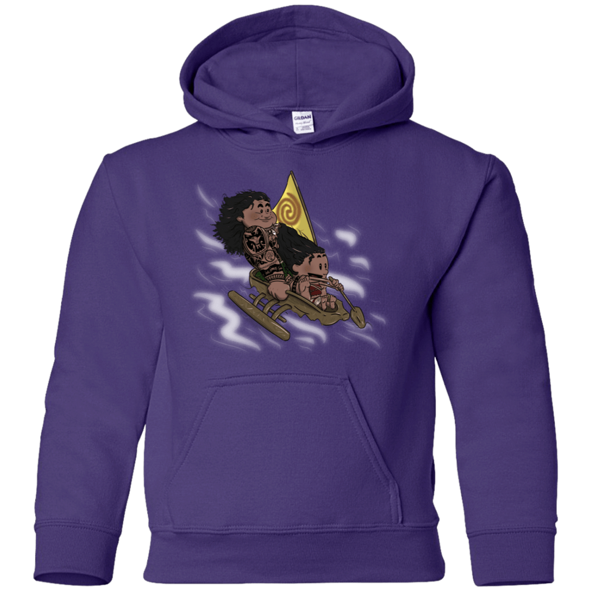 Sweatshirts Purple / YS Cross to The Ocean Youth Hoodie