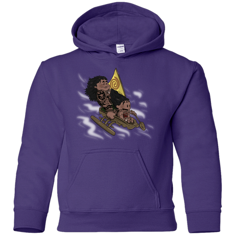 Sweatshirts Purple / YS Cross to The Ocean Youth Hoodie