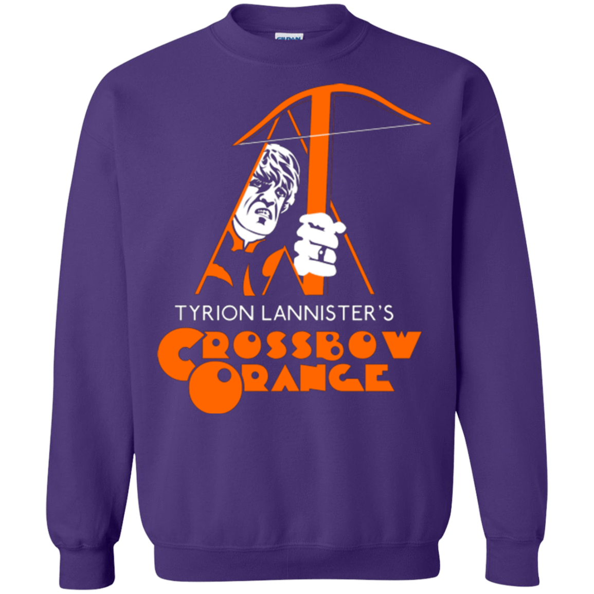 Sweatshirts Purple / Small Crossbow Orange Crewneck Sweatshirt