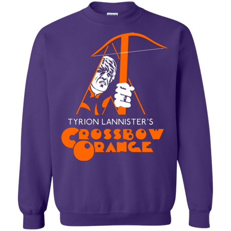 Sweatshirts Purple / Small Crossbow Orange Crewneck Sweatshirt