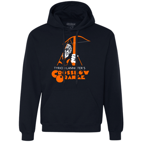 Sweatshirts Navy / Small Crossbow Orange Premium Fleece Hoodie