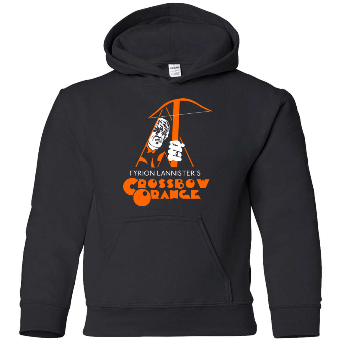 Sweatshirts Black / YS Crossbow Orange Youth Hoodie