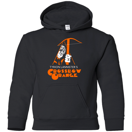 Sweatshirts Black / YS Crossbow Orange Youth Hoodie