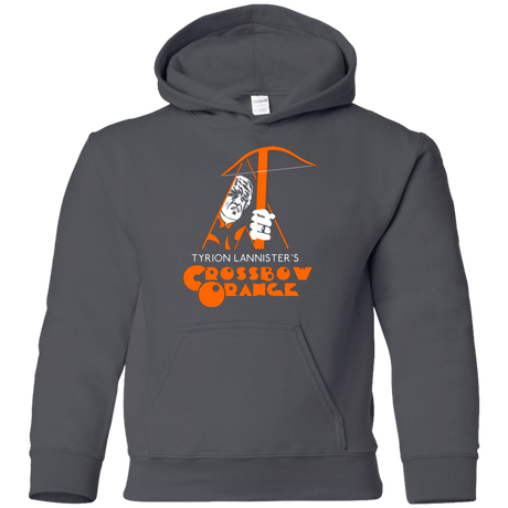 Sweatshirts Charcoal / YS Crossbow Orange Youth Hoodie