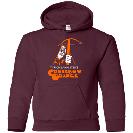 Sweatshirts Maroon / YS Crossbow Orange Youth Hoodie
