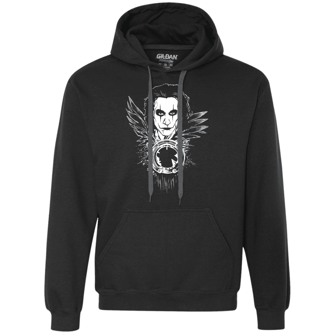 Sweatshirts Black / Small Crow Face Premium Fleece Hoodie