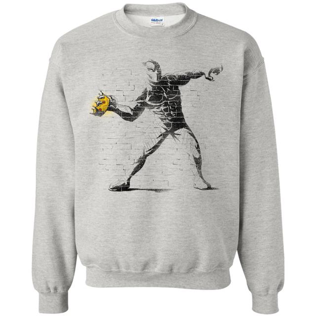 Sweatshirts Ash / Small Crown Thrower Crewneck Sweatshirt