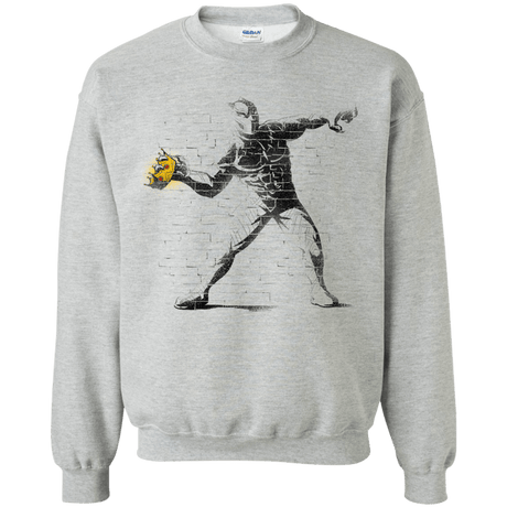 Sweatshirts Sport Grey / Small Crown Thrower Crewneck Sweatshirt