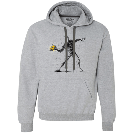 Sweatshirts Sport Grey / Small Crown Thrower Premium Fleece Hoodie
