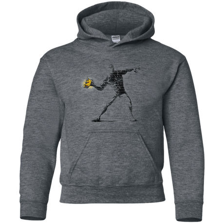 Sweatshirts Dark Heather / YS Crown Thrower Youth Hoodie
