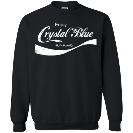 Sweatshirts Black / Small Crystal Blue Coke Crewneck Sweatshirt