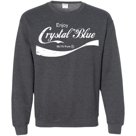 Sweatshirts Dark Heather / Small Crystal Blue Coke Crewneck Sweatshirt