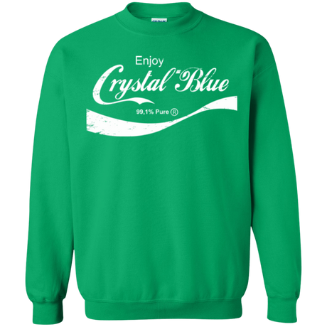 Sweatshirts Irish Green / Small Crystal Blue Coke Crewneck Sweatshirt