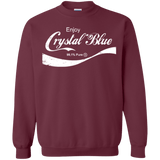 Sweatshirts Maroon / Small Crystal Blue Coke Crewneck Sweatshirt