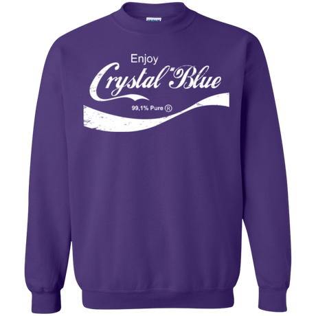 Sweatshirts Purple / Small Crystal Blue Coke Crewneck Sweatshirt