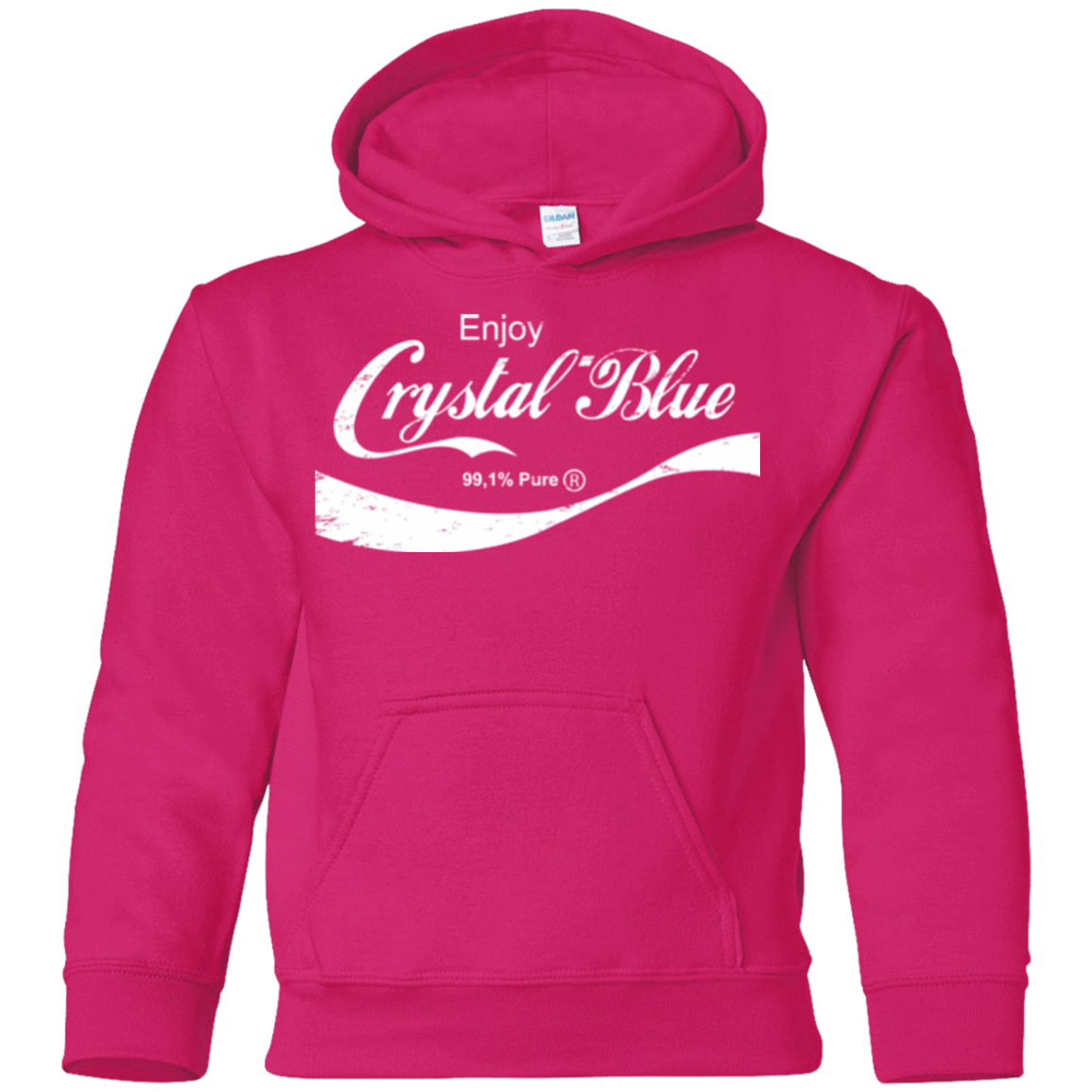 Sweatshirts Heliconia / YS Crystal Blue Coke Youth Hoodie