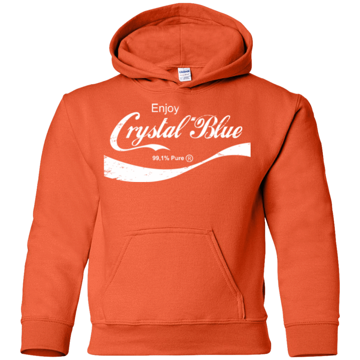 Sweatshirts Orange / YS Crystal Blue Coke Youth Hoodie