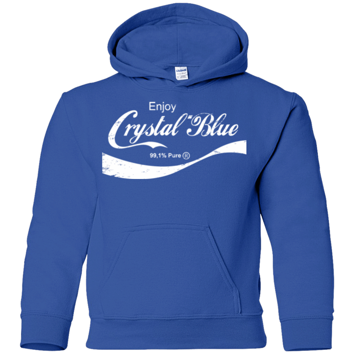 Sweatshirts Royal / YS Crystal Blue Coke Youth Hoodie