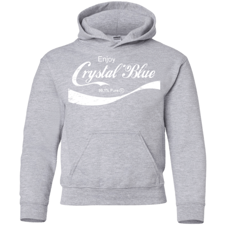 Sweatshirts Sport Grey / YS Crystal Blue Coke Youth Hoodie