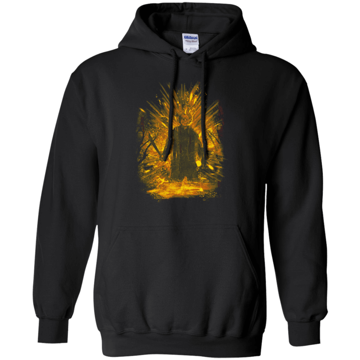 Sweatshirts Black / Small Crystal Lake Storm Orange Pullover Hoodie