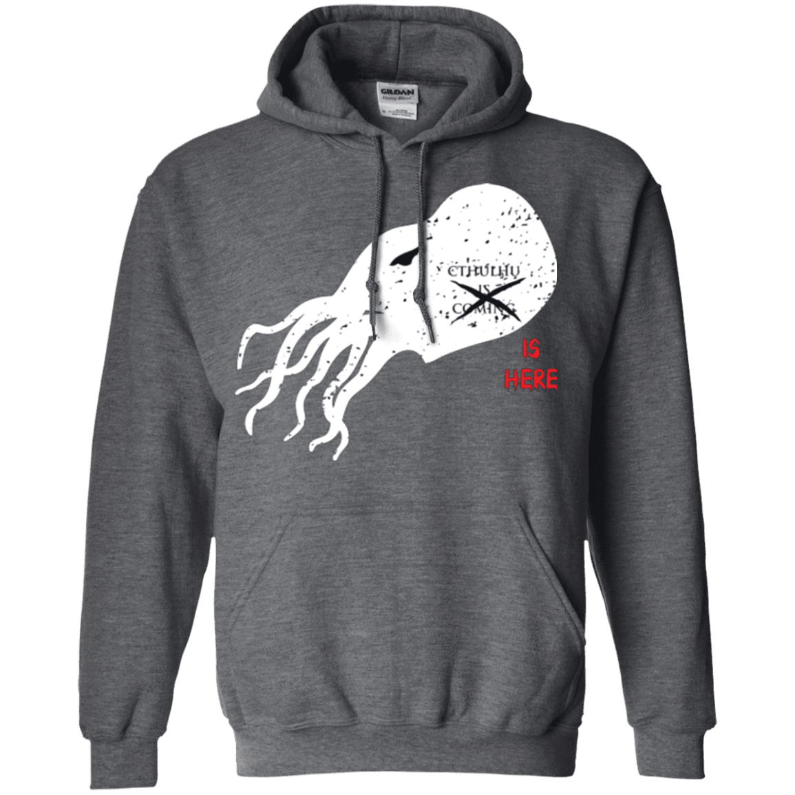 Sweatshirts Dark Heather / Small Cthulhu(3) Pullover Hoodie