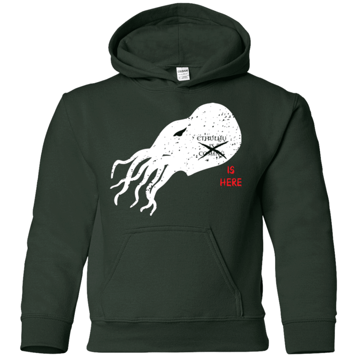 Sweatshirts Forest Green / YS Cthulhu(3) Youth Hoodie