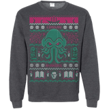 Sweatshirts Dark Heather / S Cthulhu Awakens Ugly Sweater Crewneck Sweatshirt