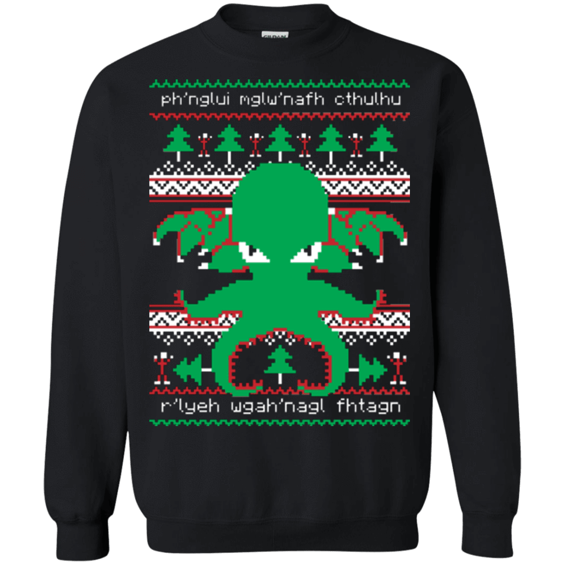 Sweatshirts Black / Small Cthulhu Cultist Christmas Crewneck Sweatshirt