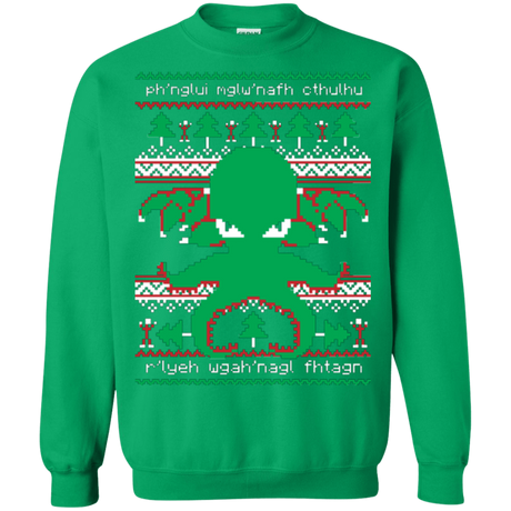 Sweatshirts Irish Green / Small Cthulhu Cultist Christmas Crewneck Sweatshirt