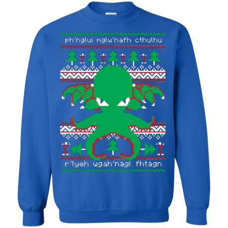 Sweatshirts Royal / Small Cthulhu Cultist Christmas Crewneck Sweatshirt