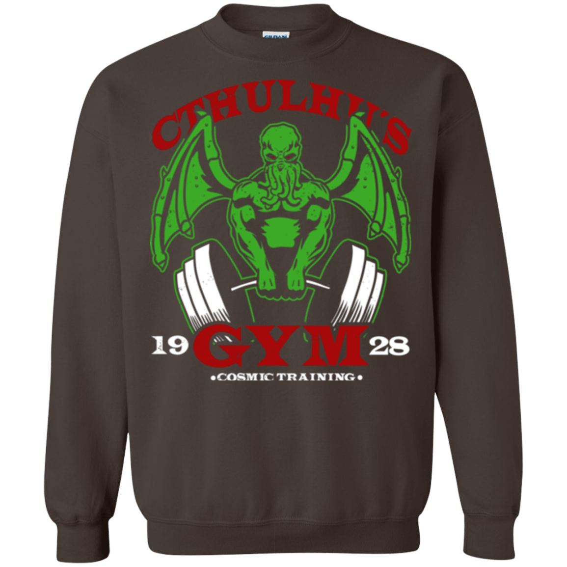 Sweatshirts Dark Chocolate / Small Cthulhu Gym Crewneck Sweatshirt