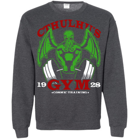 Sweatshirts Dark Heather / Small Cthulhu Gym Crewneck Sweatshirt