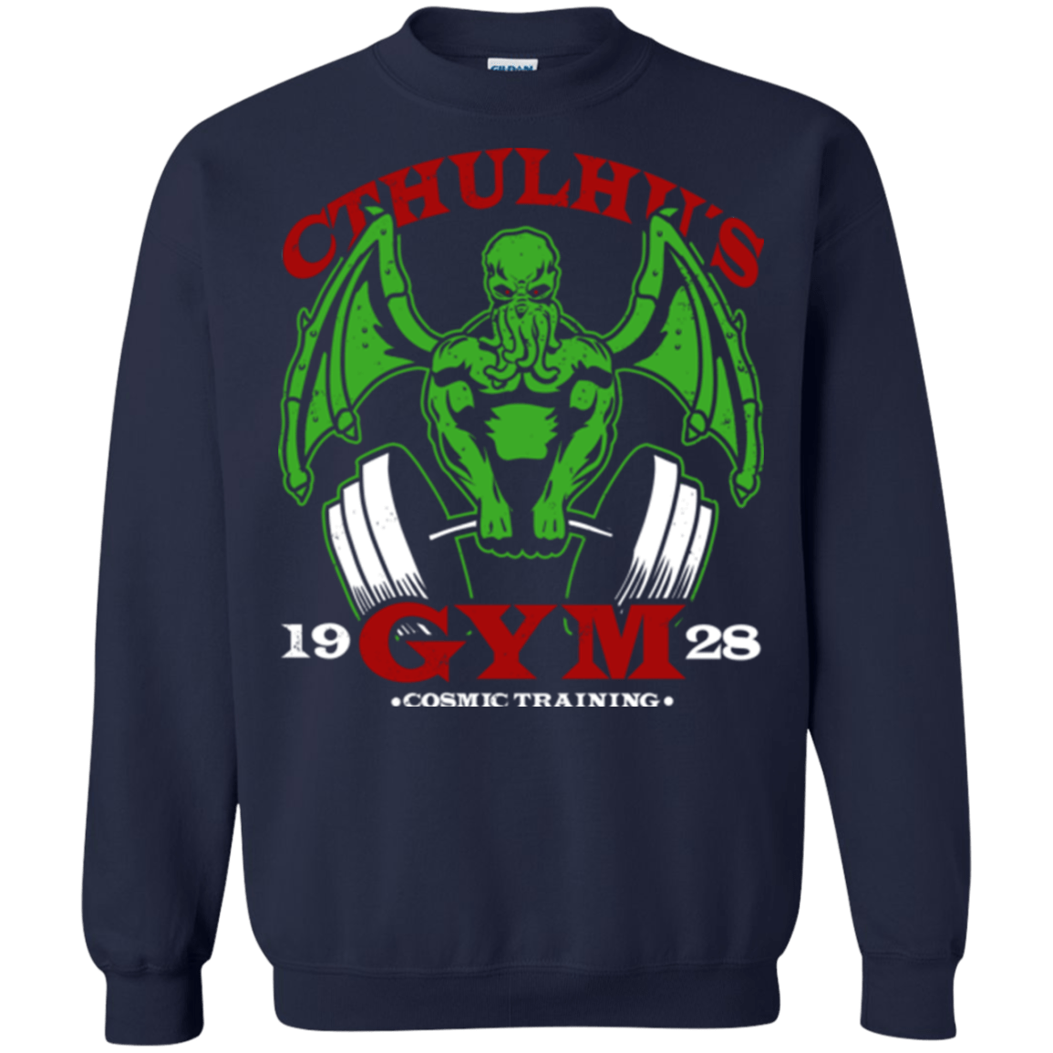 Sweatshirts Navy / Small Cthulhu Gym Crewneck Sweatshirt