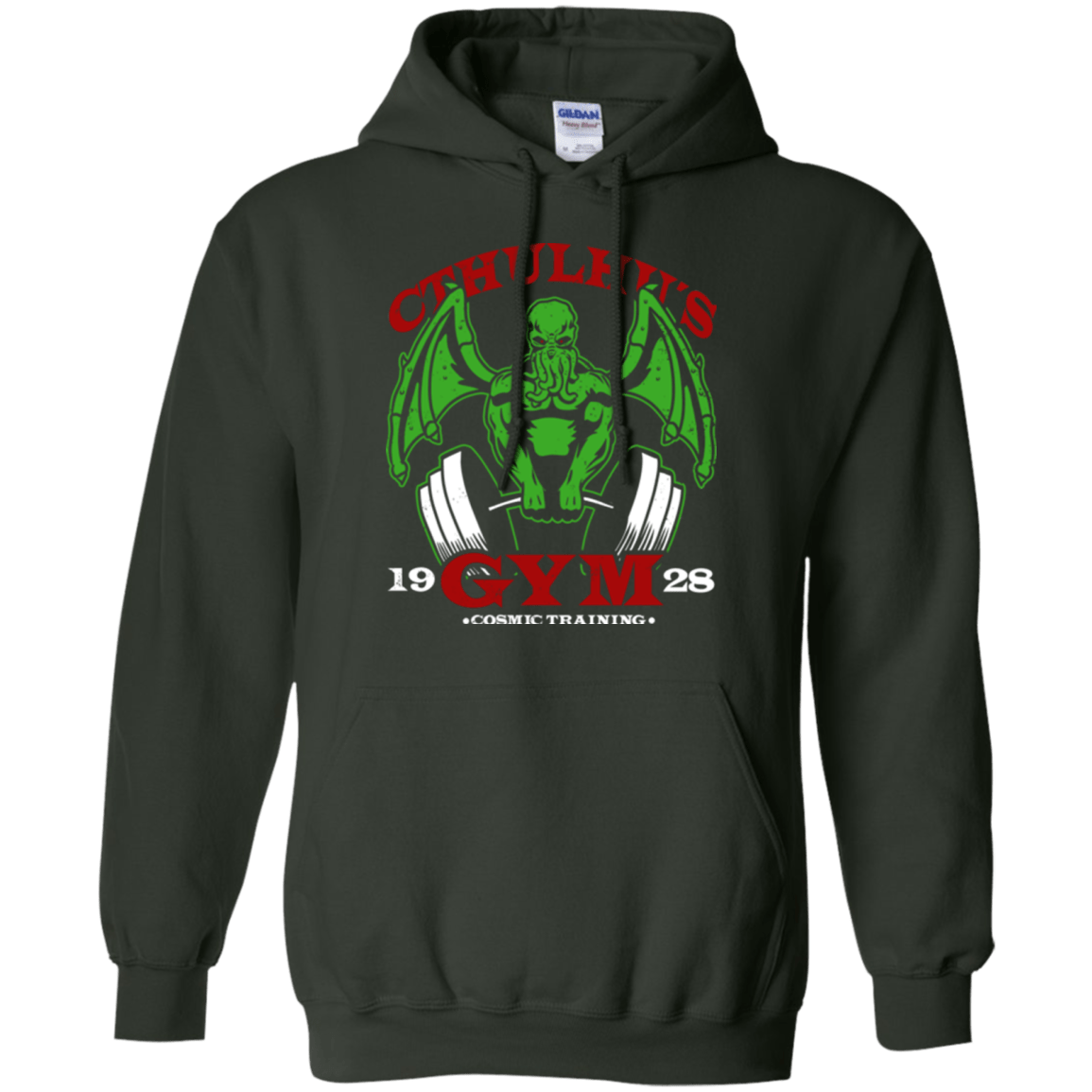 Sweatshirts Forest Green / Small Cthulhu Gym Pullover Hoodie