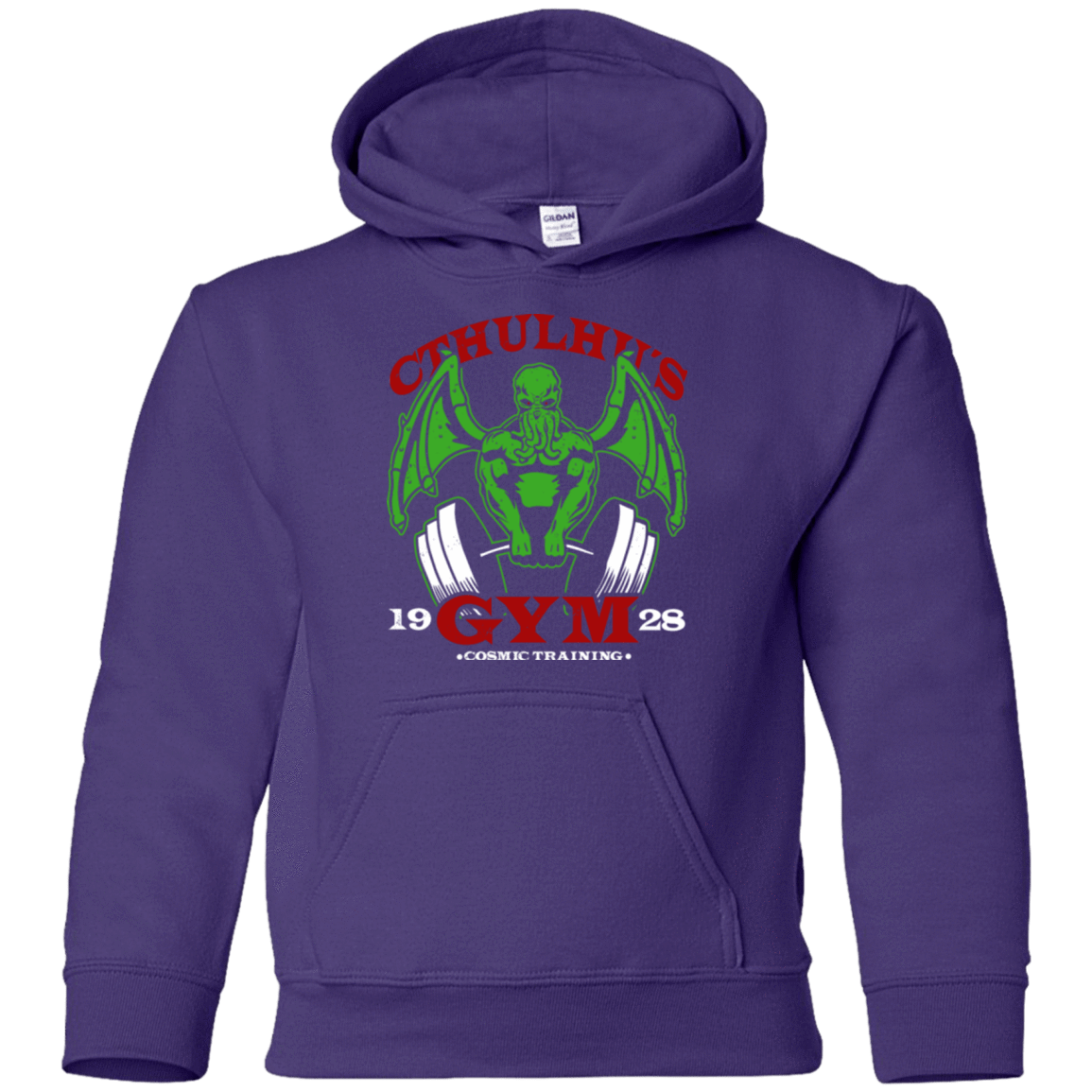 Sweatshirts Purple / YS Cthulhu Gym Youth Hoodie