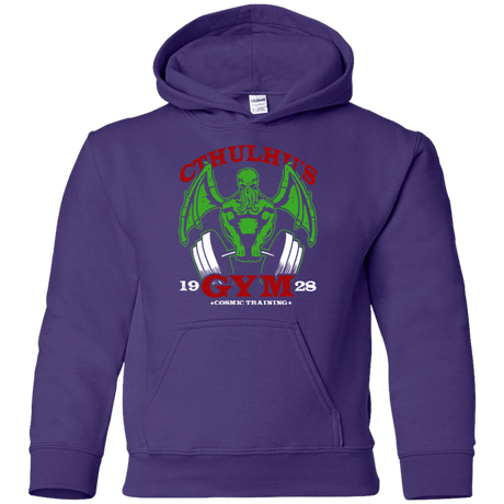 Sweatshirts Purple / YS Cthulhu Gym Youth Hoodie