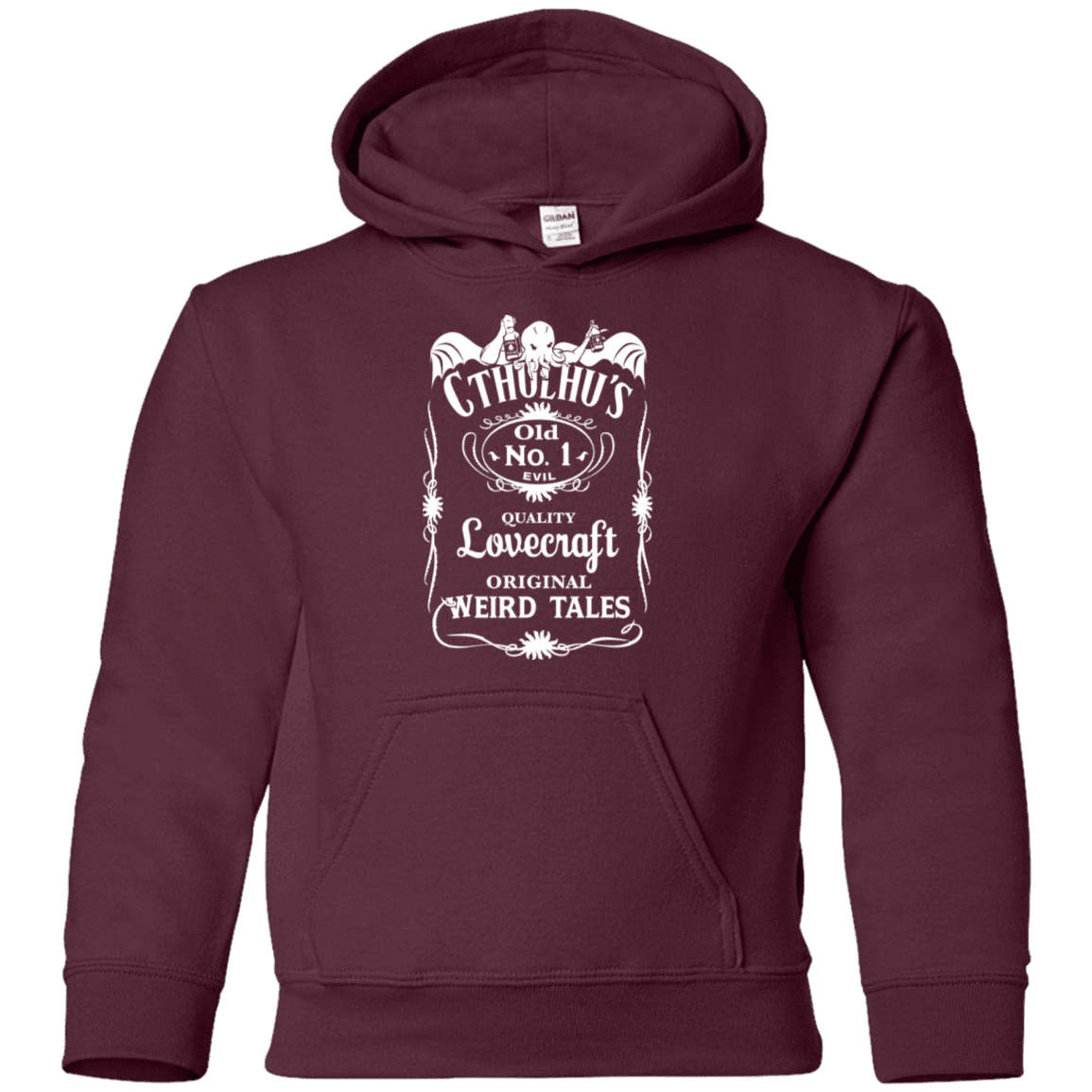 Sweatshirts Maroon / YS Cthulhu's Youth Hoodie