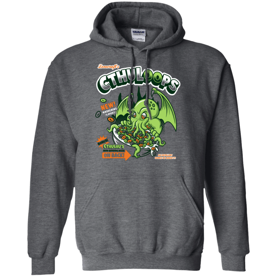 Sweatshirts Dark Heather / Small Cthuloops Pullover Hoodie