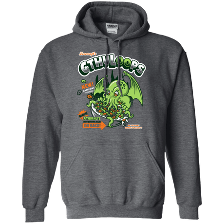 Sweatshirts Dark Heather / Small Cthuloops Pullover Hoodie