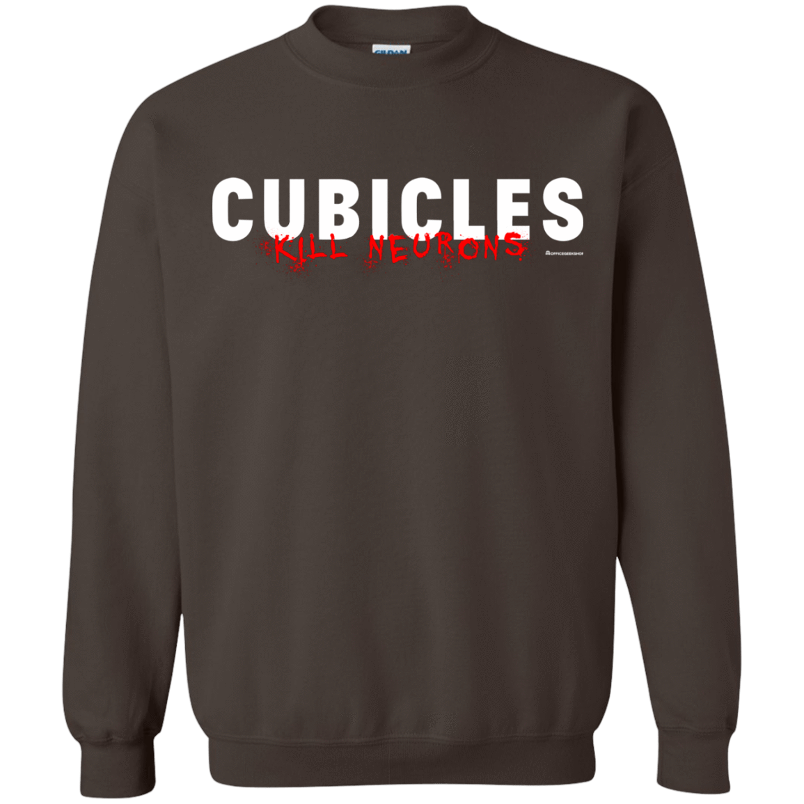 Sweatshirts Dark Chocolate / Small Cubicles Kill Neurons Crewneck Sweatshirt