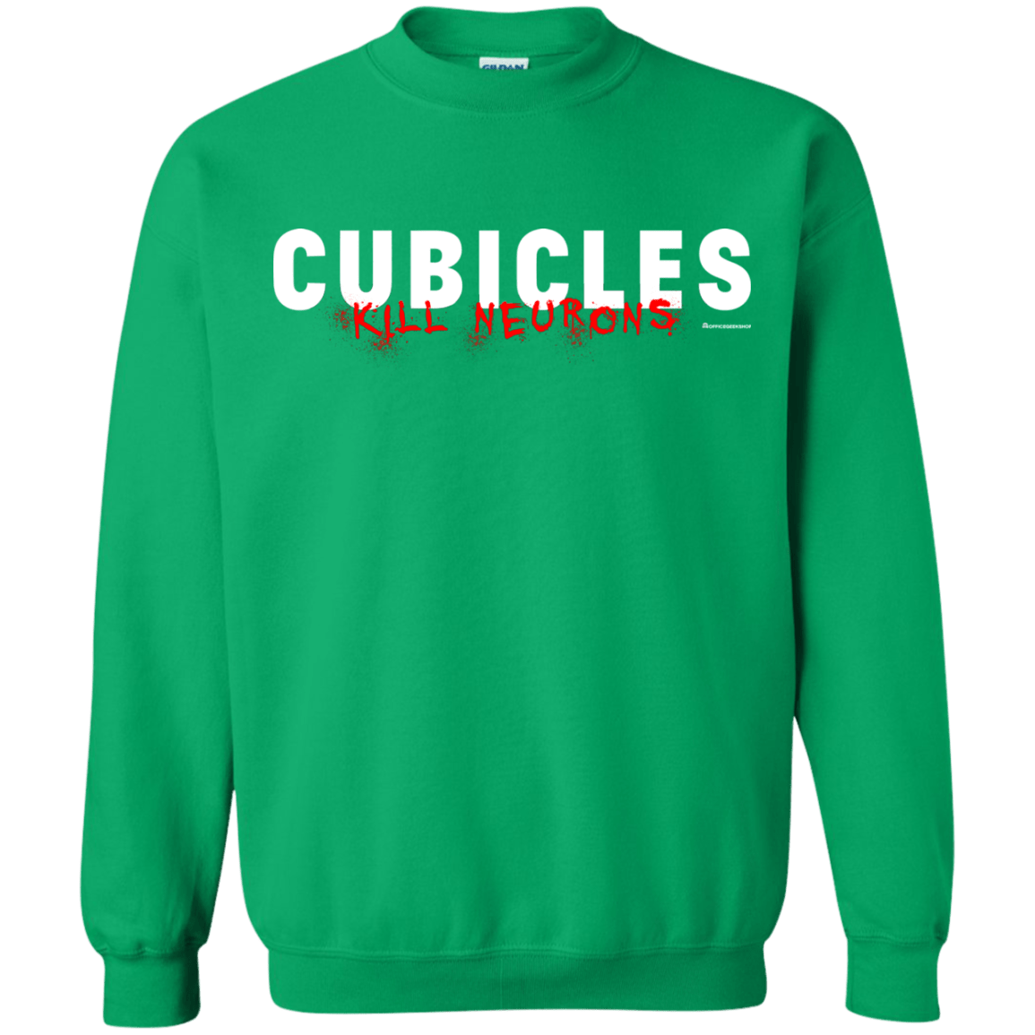 Sweatshirts Irish Green / Small Cubicles Kill Neurons Crewneck Sweatshirt