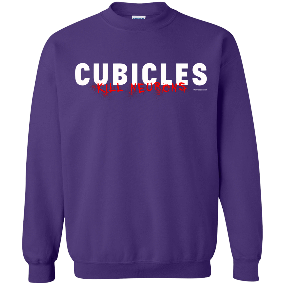 Sweatshirts Purple / Small Cubicles Kill Neurons Crewneck Sweatshirt