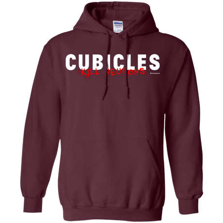 Sweatshirts Maroon / Small Cubicles Kill Neurons Pullover Hoodie