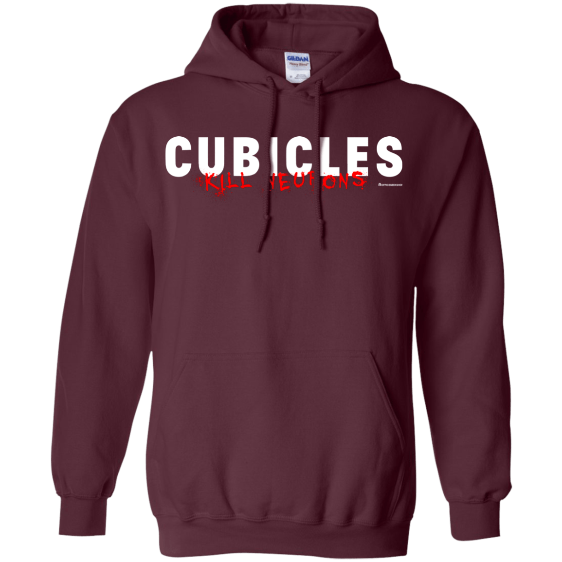Sweatshirts Maroon / Small Cubicles Kill Neurons Pullover Hoodie