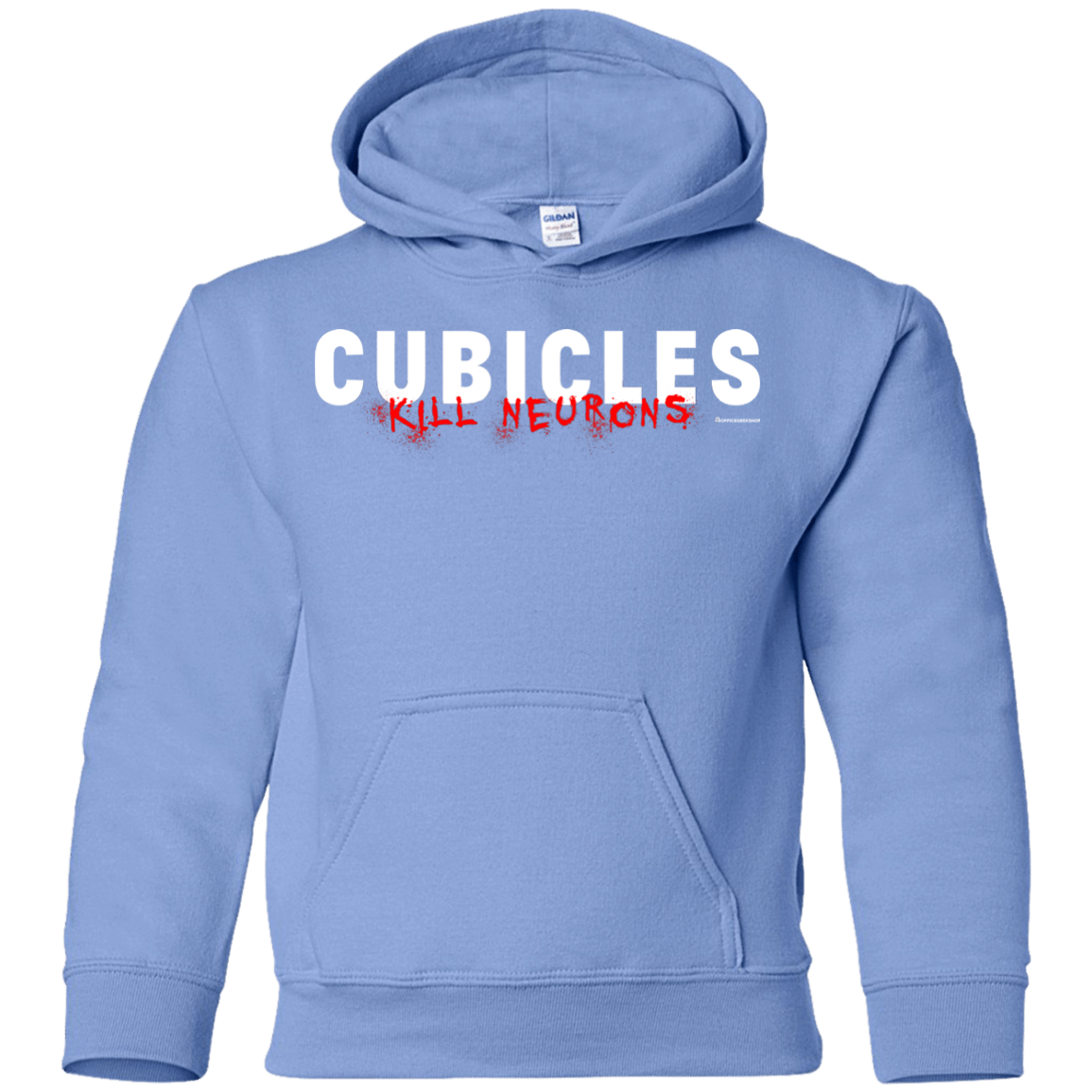 Sweatshirts Carolina Blue / YS Cubicles Kill Neurons Youth Hoodie
